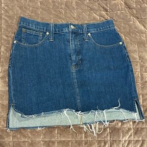 Madewell Straight Denim Mini Skirt Size 29